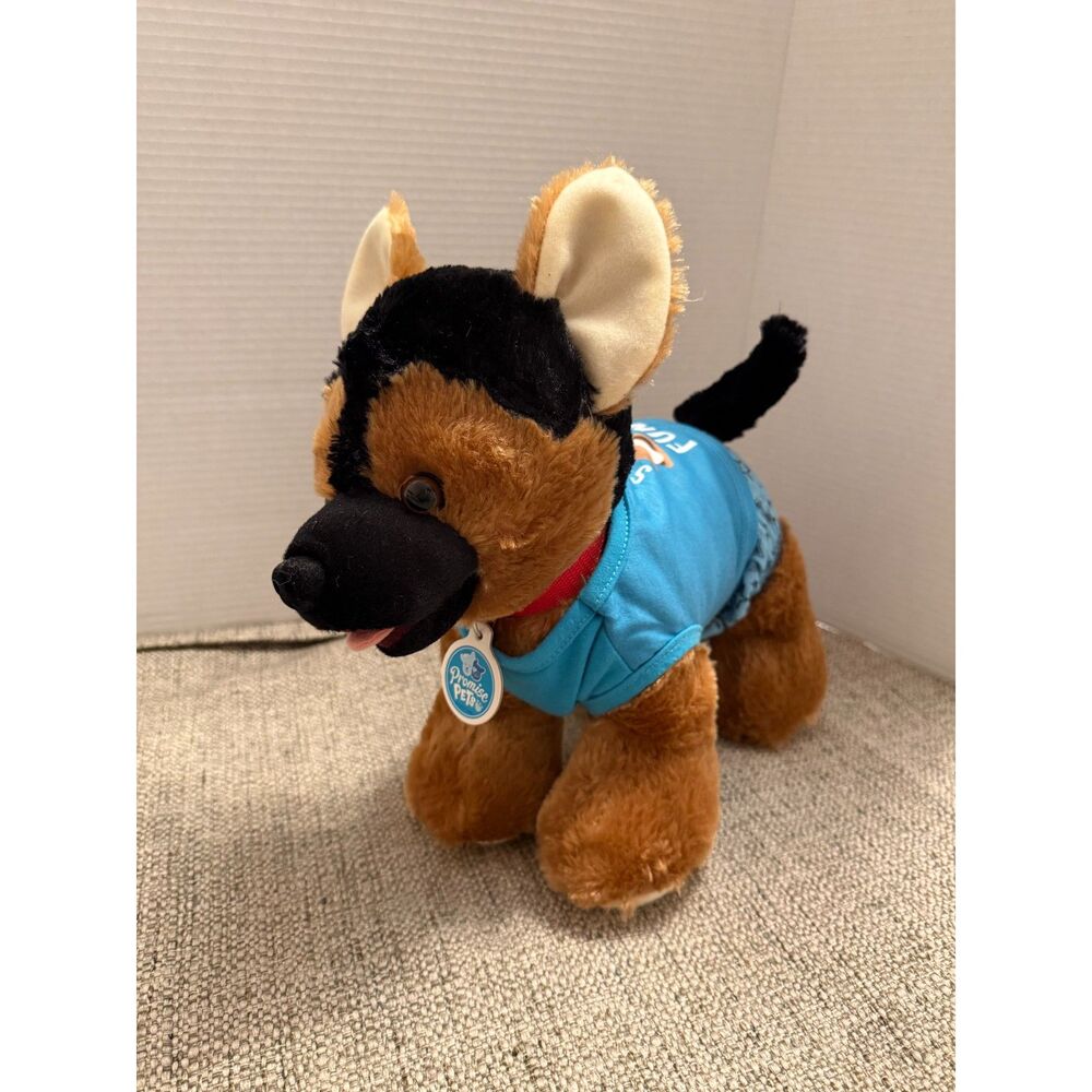 Build A Bear Promise Pets German Shepard Puppy Dog 15" Stuffed Plush & Outfit